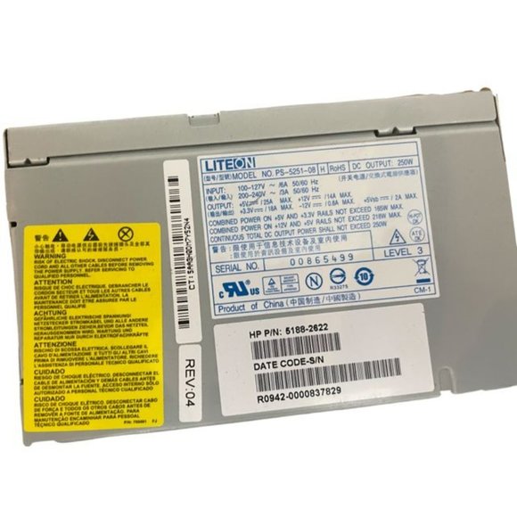 Liteon PC Power Supply - Model: PS-5251-08: 250W - Picture 13 of 13